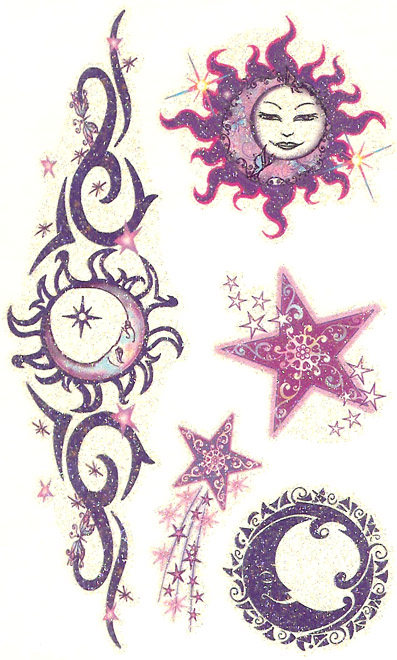 Glitter Mystical Celestial Tattoo